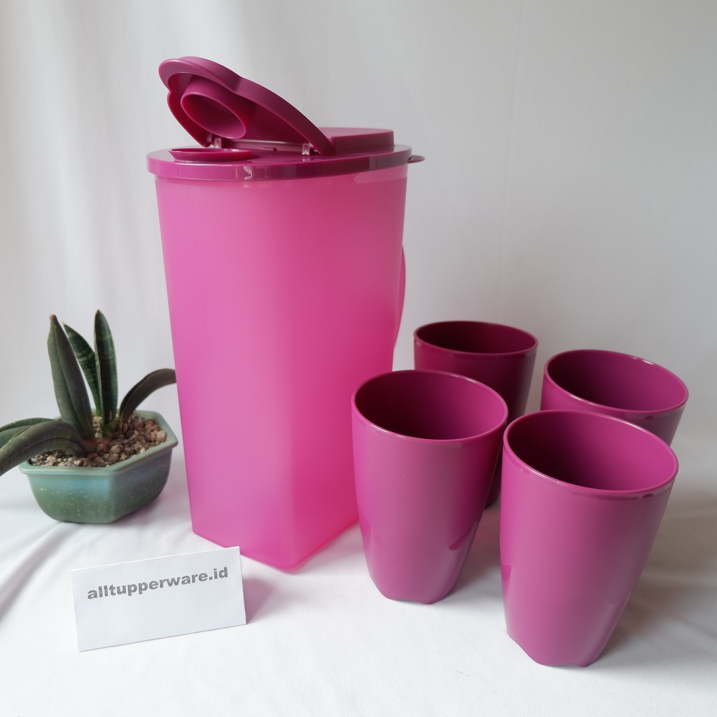 Purple Drinking Set Tupperware Berries Pitcher Tupperware Berries Tumbler Tupperware