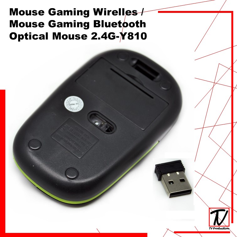 Mouse Bluetooth / Mouse Wirelles Optical Mouse 2.4G - Y810 - Black-mistytools