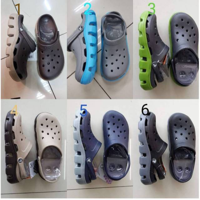 SANDAL Pria Crocs duet sport men / sepatu sandal crocs man