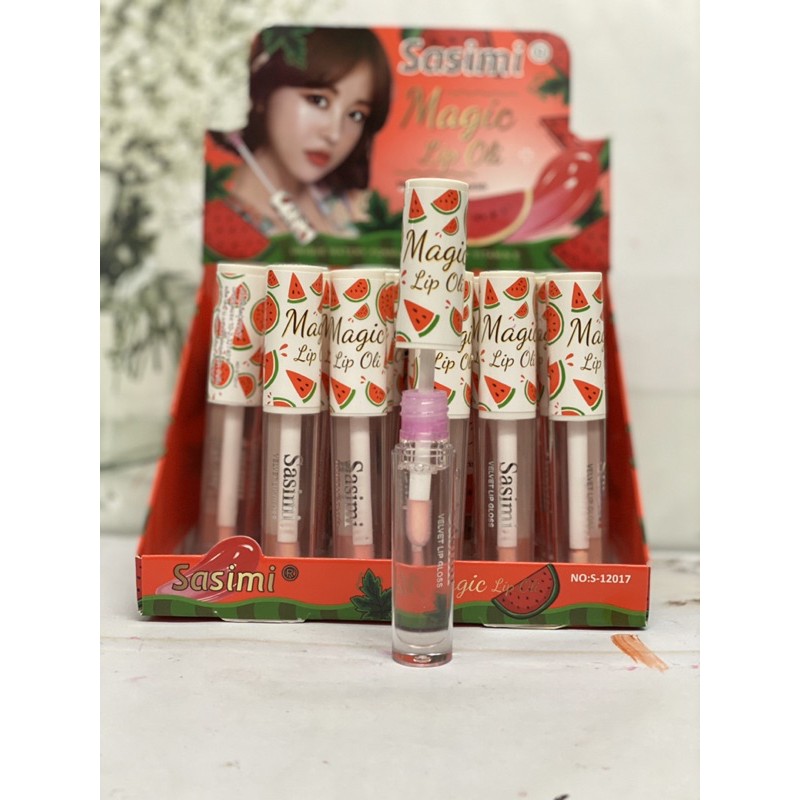 (6 PCS) LIP OIL MAGIC SEMANGKA SASIMI