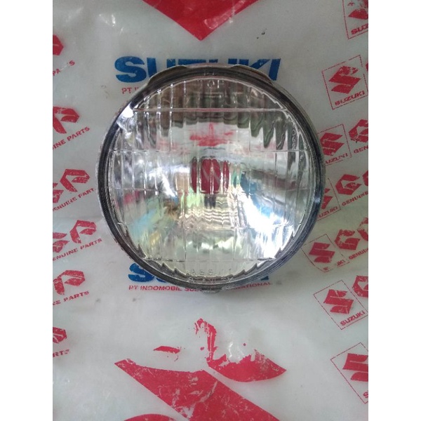 kaca lampu depan headlamp reflektor suzuki fr70 fr 70 ori original asli stanley