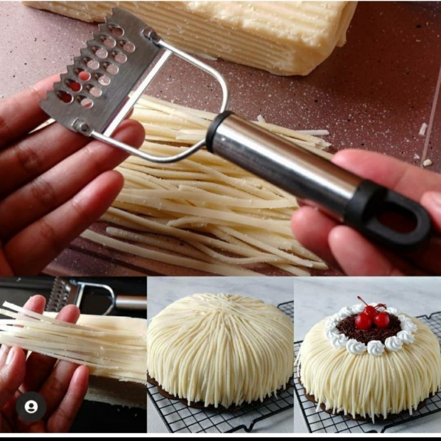 Parutan Keju Panjang GONDRONG RAPUNZEL Chesse Grater Stainless Steel - Peeler Buah Keju Serbaguna