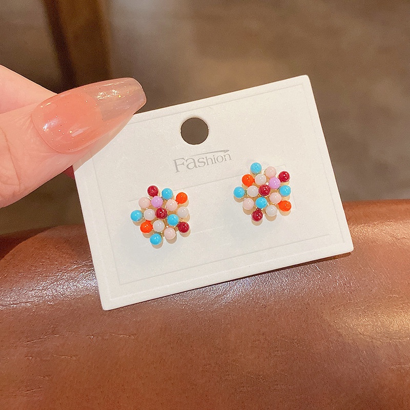 Anting Stud Jarum Perak 925 Bentuk Bintang Geometris Untuk Musim Panas