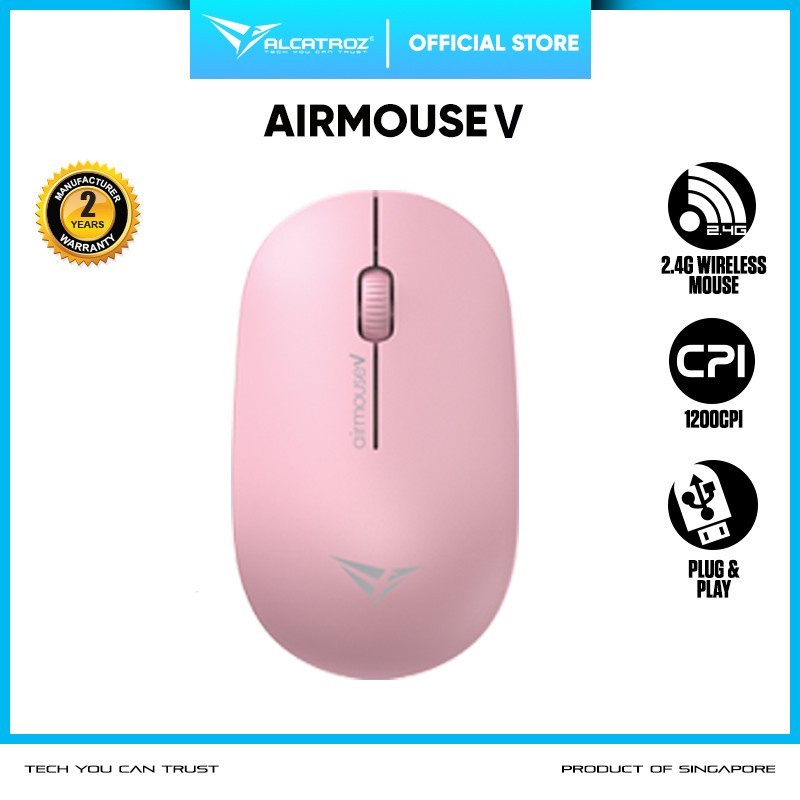 Mouse Wireless Alcatroz Airmouse V | 1200 CPI | Ergonomic Design