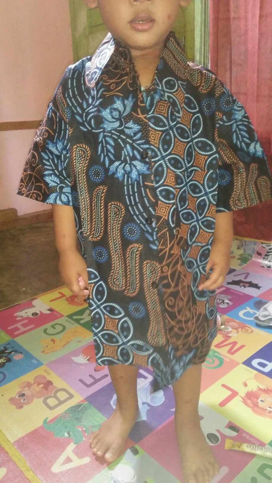 Batik Couple Keluarga Sania Ruffle Ori Ndoro Jowi Dnt Mataram