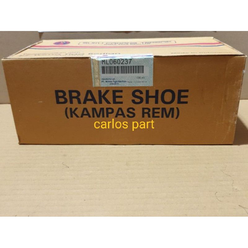 brake shoe/kampas rem engkel ps100 ps110 depan original