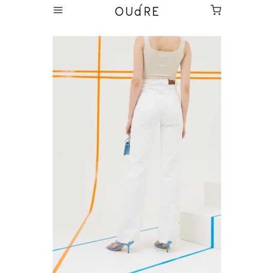 OUDRE Bomi Jeans White size XS New