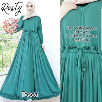 Baju Gamis Wanita Syar'i Muslim Remaja havana Gamis Modis Wanita Lebaran 2020 Terbaru ceruty