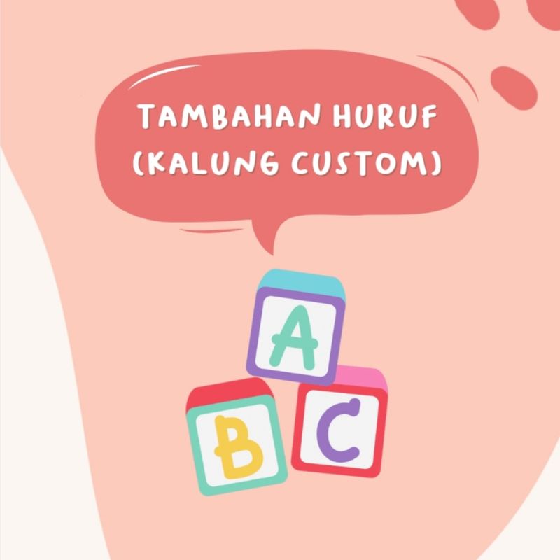 Tambahan Huruf (Untuk Kalung Custom Nama)