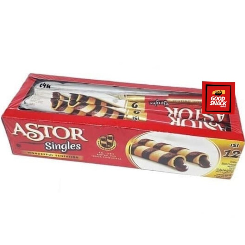 

Astor Singles - Wafer Stick Single Isi 12 - 12pcs x 18gr