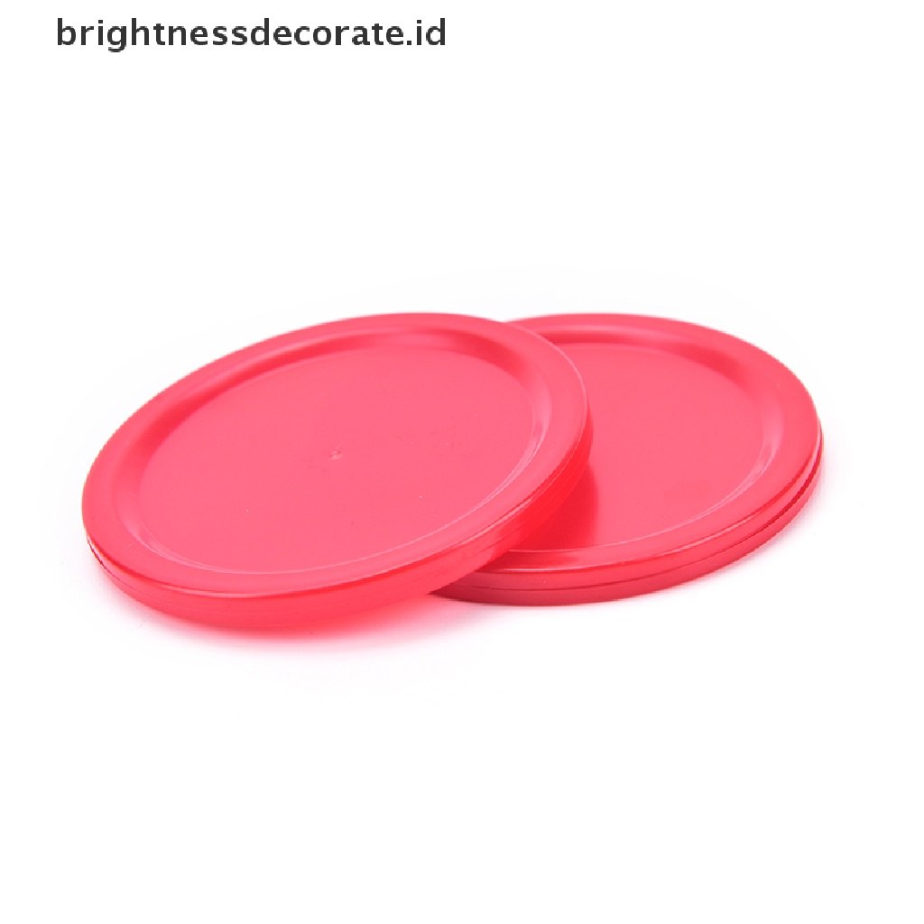 [birth] 5Pcs Durable Mini Air Hockey Table Pucks 51mm Puck Children Table Red [ID]