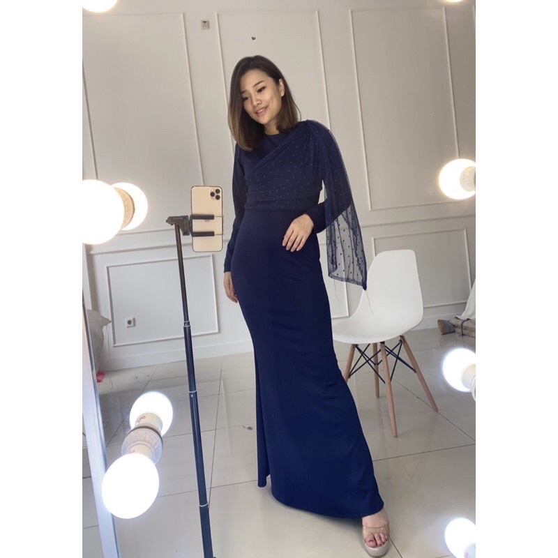 dress scuba premium model duyung baju pesta