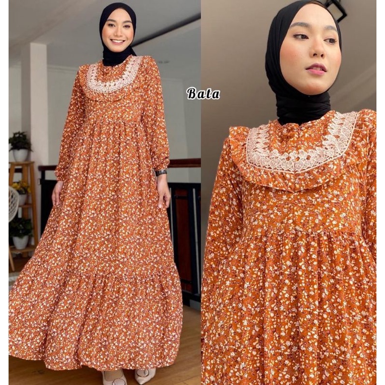 GAMIS AZKIYAH DRESS CERUTY  RENDA PREMIUM