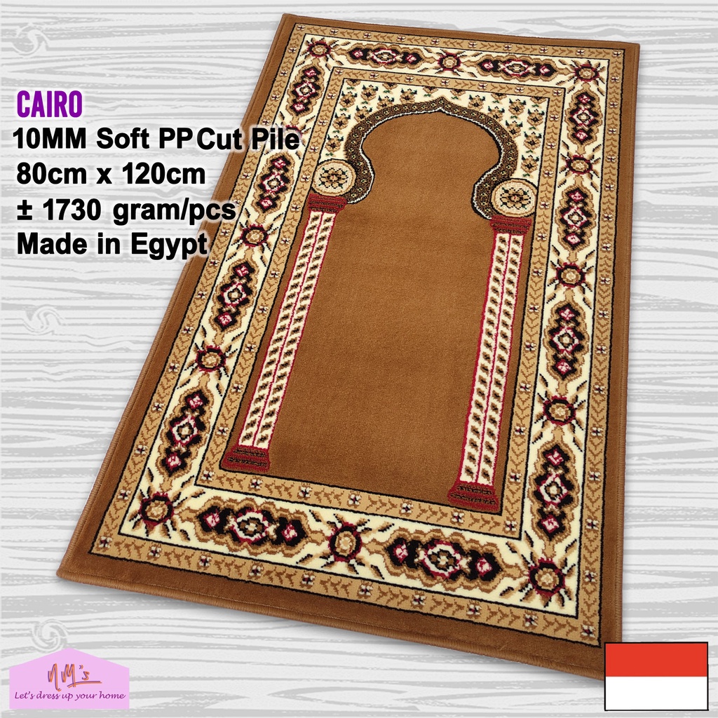 Premium (COD) Cairo - Sajadah sejadah imam masjid mushola karpet lantai permadani bulu tebal 80 cm x