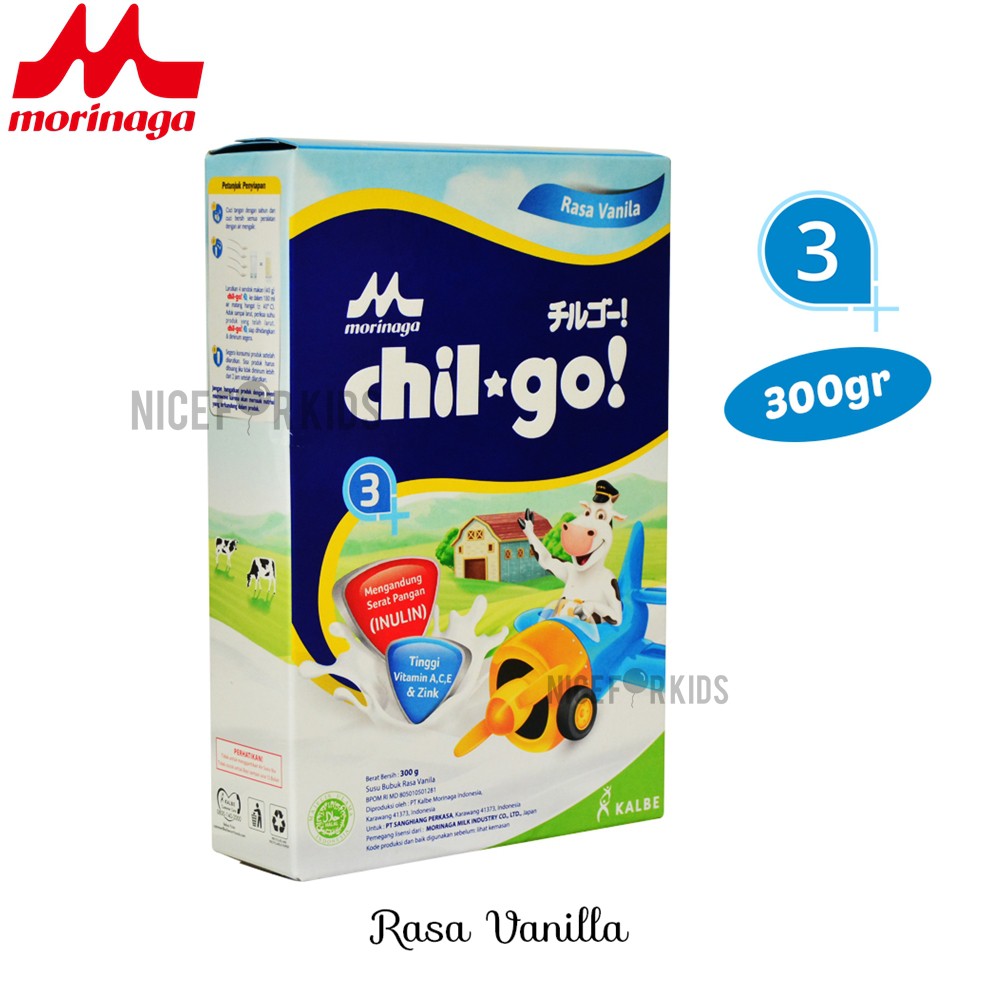 Susu Chil Go Powder Morinaga Susu Pertumbuhan Anak Chilgo bubuk 1+ 3+ 300 Gram