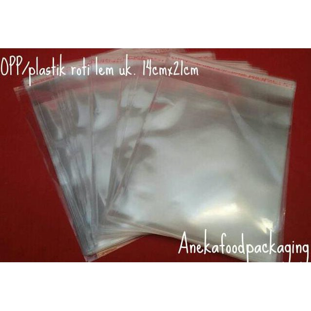 

OPP/plastik roti lem uk. 14cmx21cm