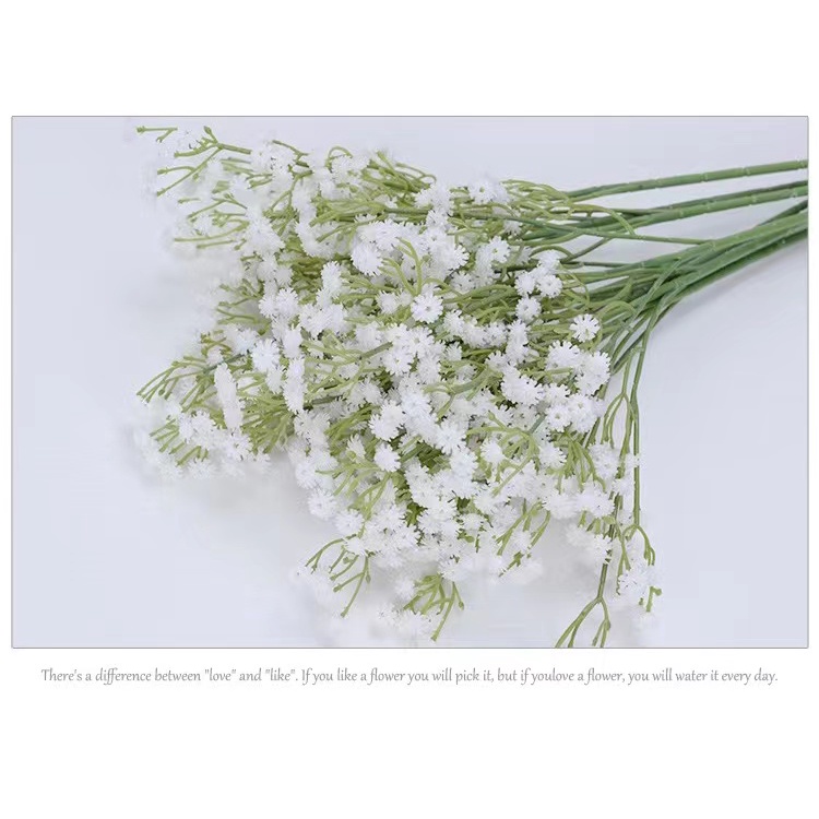 Bunga buatan gypsophila/bunga matahari/Calla lily/Bunga aster kecil/daun penyu Dekorasi meja pernikahan buatan