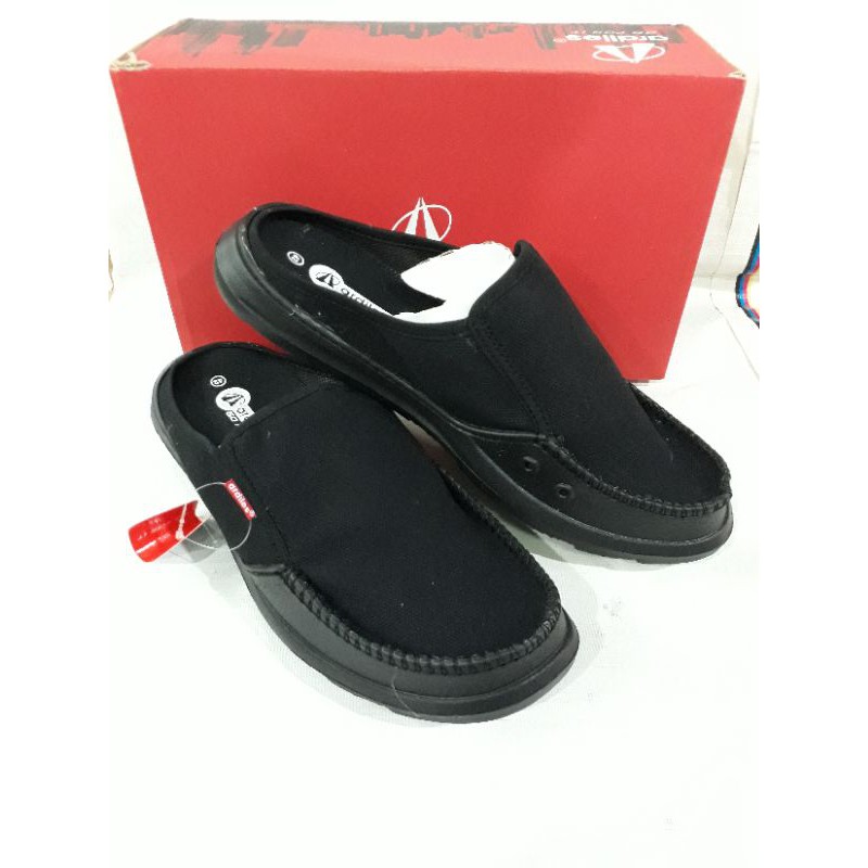 sepatu sandal slop karet pria Ardiles original hitam