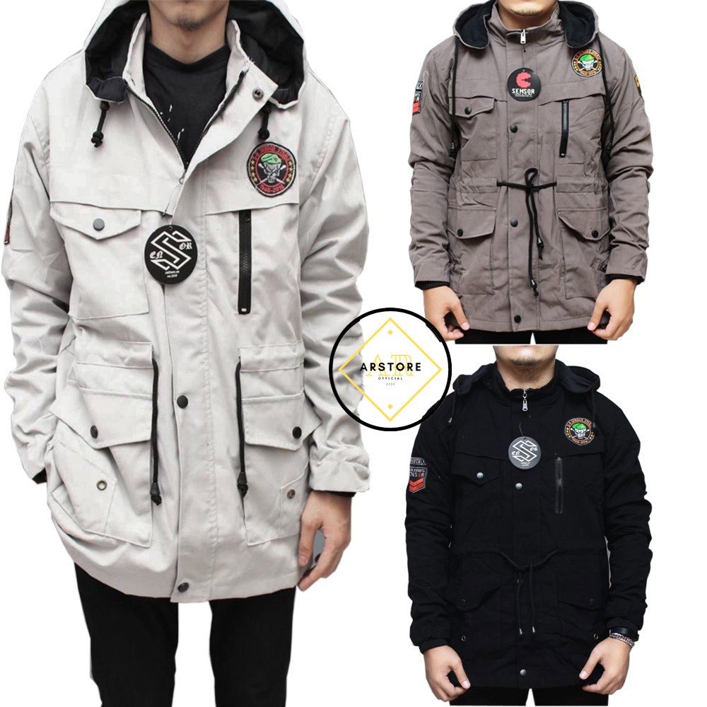 [COD / Bayar Di Tempat] JAKET PARKA PRIA / JAKET PARKA COWOK / JAKET PARKA JUSTINE ORIGINAL SENSOR