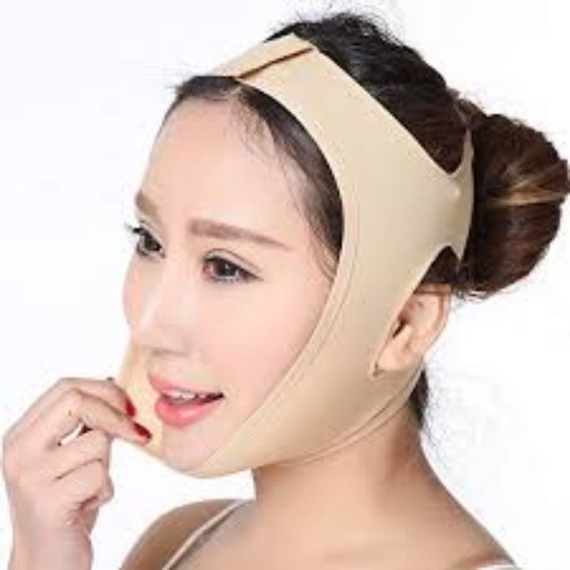 3D SHAPE OVAL FACE SLIM LIFT UP BELT DOUBLE CHIN SABUK PENIRUS WAJAH PIPI  (BEIGE)