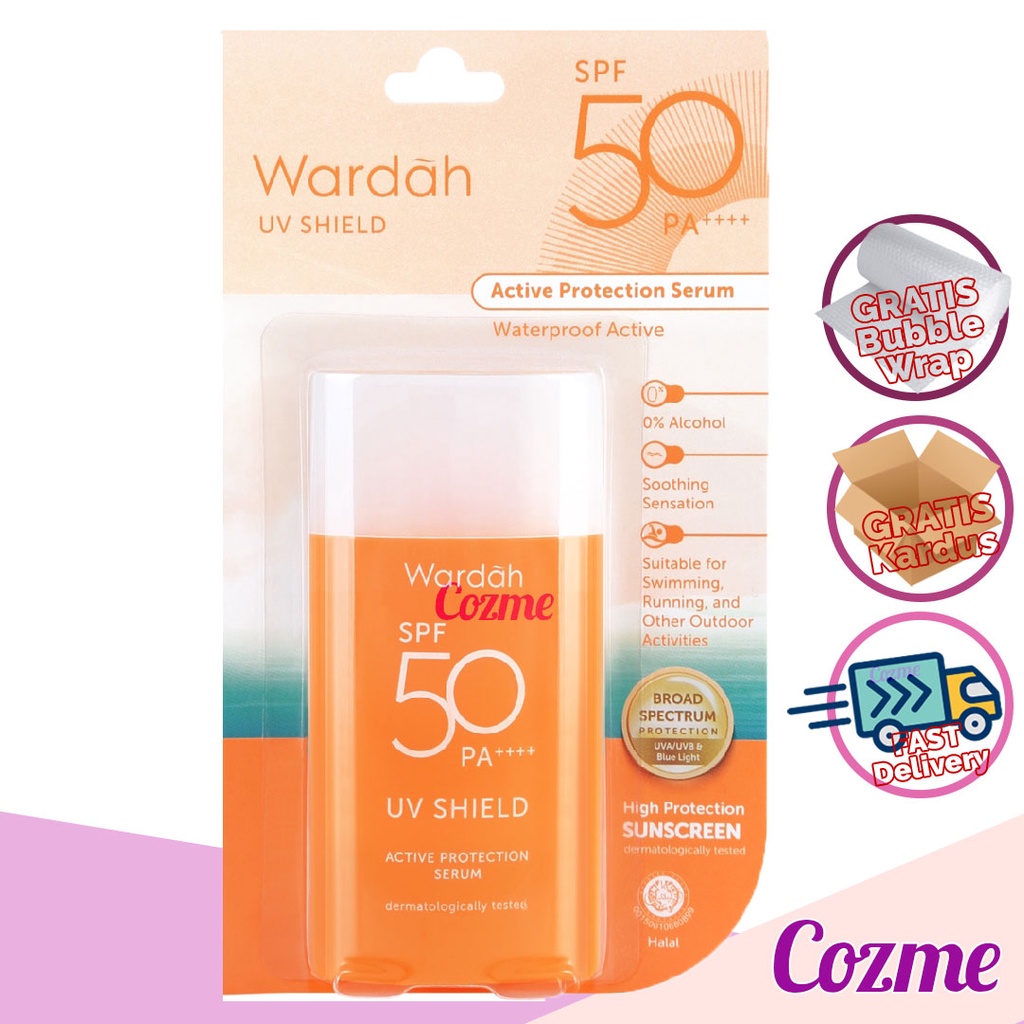 WARDAH UV Shield Sunscreen SPF 50 PA++++ Active Protection Serum