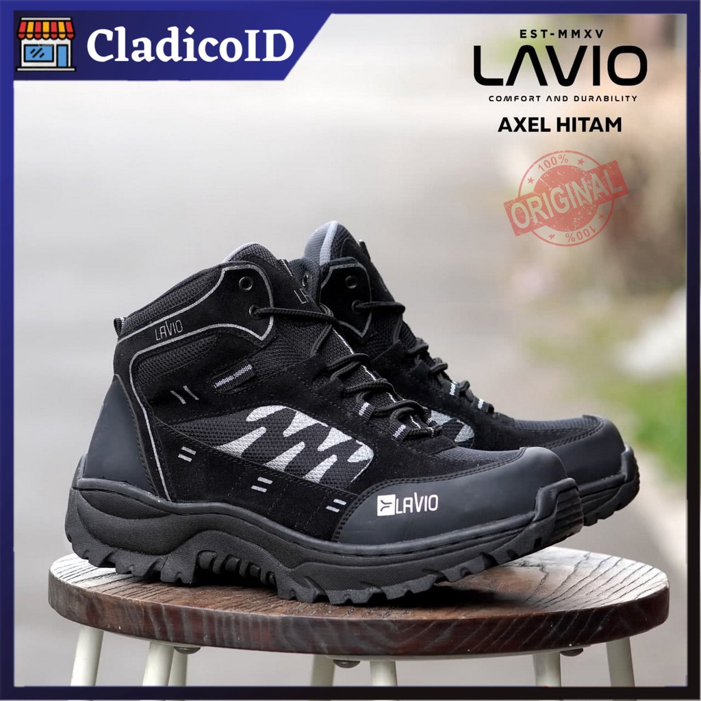 Sepatu Safety Outdoor Unisex Pria Wanita Bisa Kerja Lapangan Proyek Mendaki Gunung Haiking Sefty Boots Ujung besi Cewek Cowok Olahraga Big Size Jumbo 36 37 38 39 40 41 42 43 44 45 46 LAVIO AXEL