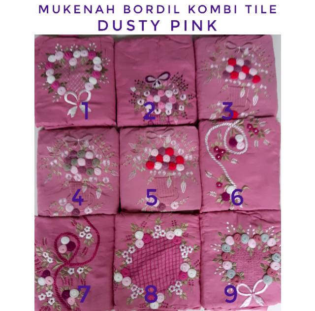 Mukenah linen bordil kombi tile/ mukenah Al adawiyah