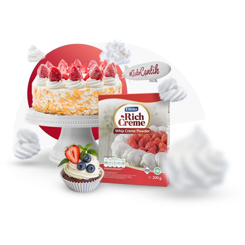 

Rich Creme Whip Cream Powder Whipping Cream 200gr ELLENKA