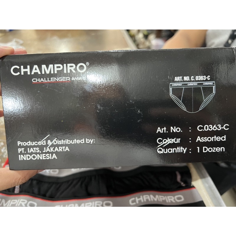 (3pcs) CD CHAMPIRO challenger wear 0363 celana dalam pria jumbo temurah