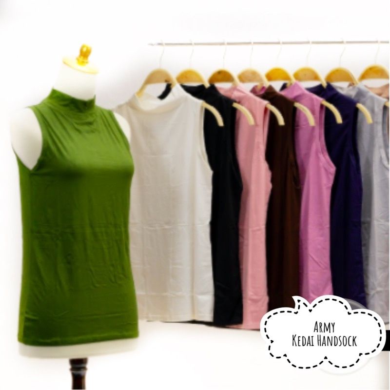 Inner Tanktop JERSEY / MANSET TANKTOP TURTLE NECK JERSEY