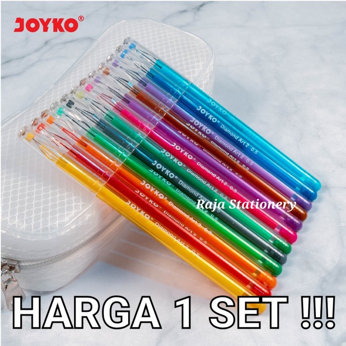 

Produk Unggulan Joyko Colour Gel Pen 0.5 / Pulpen Pen Warna Jel Joyko Diamond Art Bagus