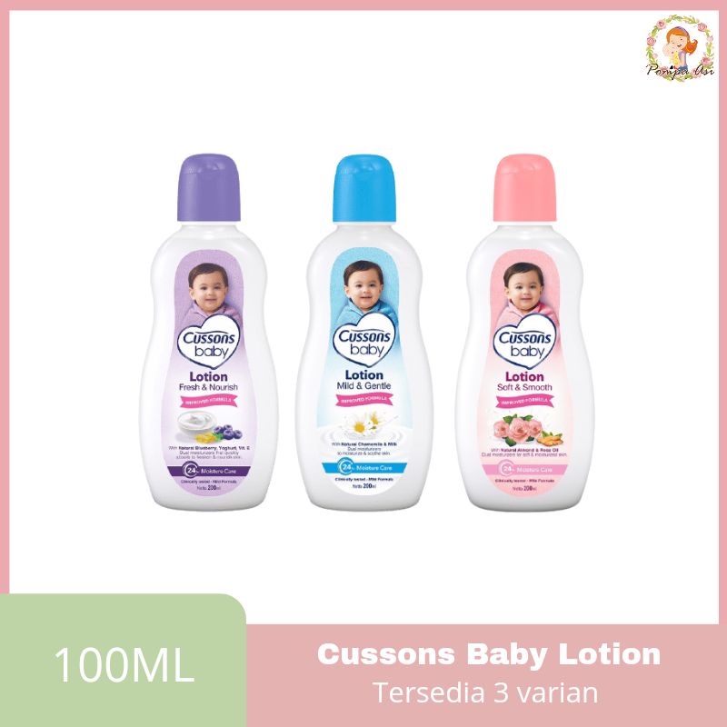 Cussons Baby Lotion 100ml Perlengkapan Perawatan Kulit Bayi Sensitif untuk Menjaga Kelembaban By Mallpompaasi