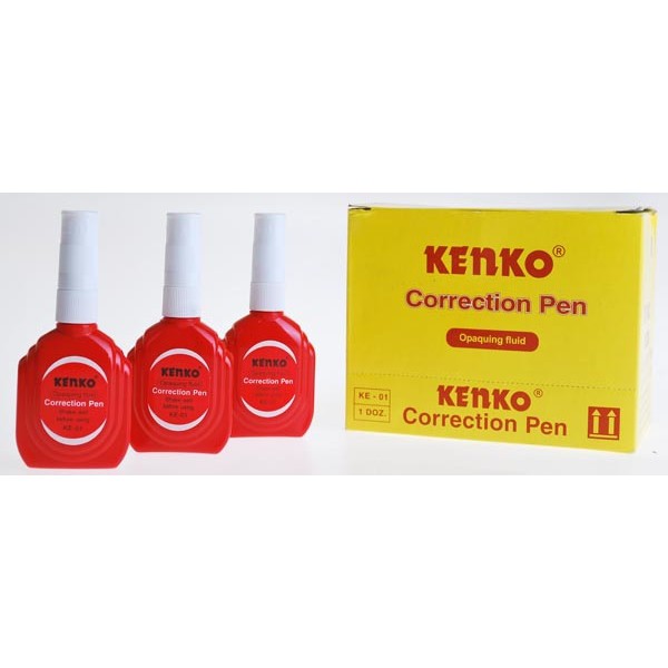 

TERMURAH Tip Ex Cair Correction Pen KENKO KE 01 Berkualitas