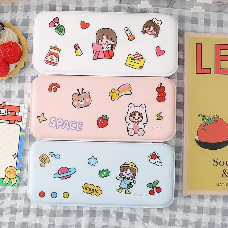 

Paling Disukai.. JW0130 - Kotak Pulpen Pensil Tempat Pensil Minimalis Pencil Case Aesthetic Sudah Termasuk Sticker