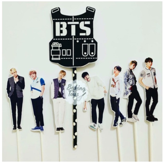 BTS Army Logo Kpop Topper Cake Birthday / Hiasan Kue Ulang Tahun