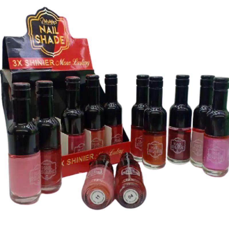 KUTEK MUKKA NAIL SHADE SHINER KUTEK ISI 12.PCS