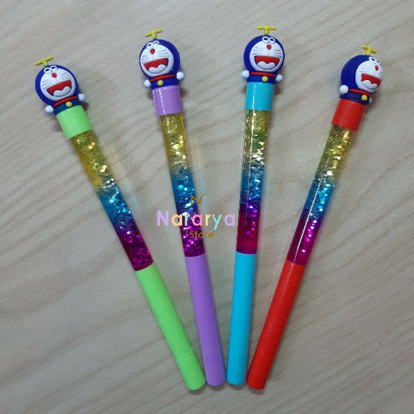 

Gel Pen Doraemon Glitter / Gel Pen Karakter / Gel Pen Lucu / Pulpen Lucu / Alat Tulis Sekolah