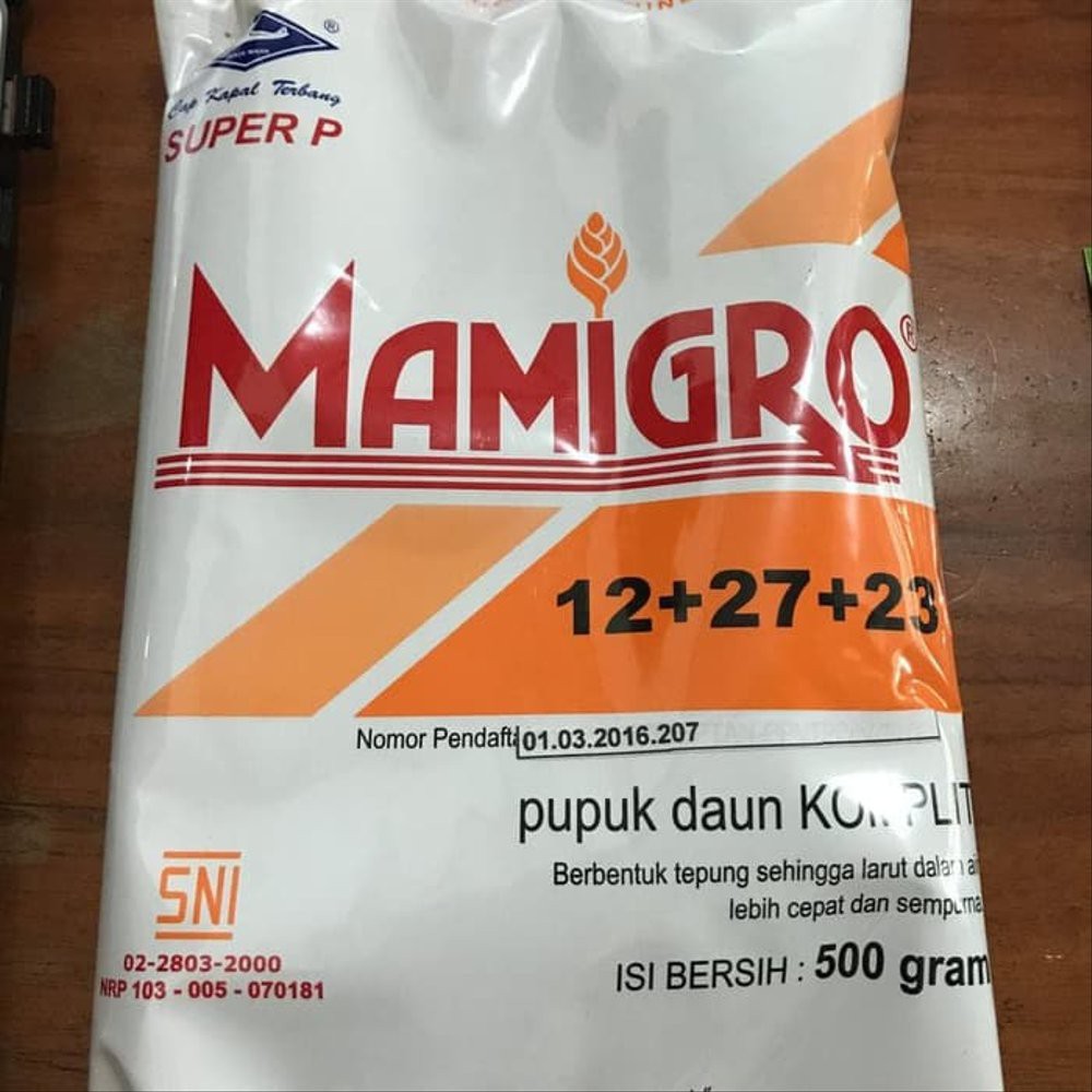 Pupuk MAMIGRO SUPER P [12 + 27 + 23] 500 gr