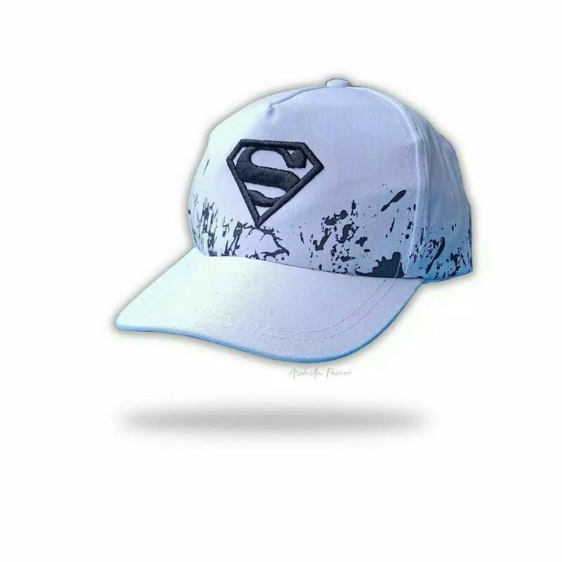 promo topi anak laki laki usia 2-10 tahun topi anak bordir dan printing motif superhero