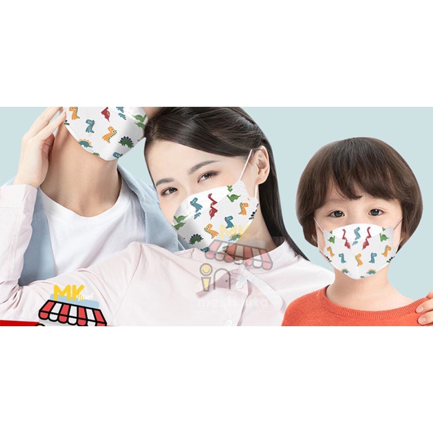 PREMIUM MASKER KF94 ANAK MOTIF MASKER KF94 ANAK MOTIF WARNA ISI 10 PCS