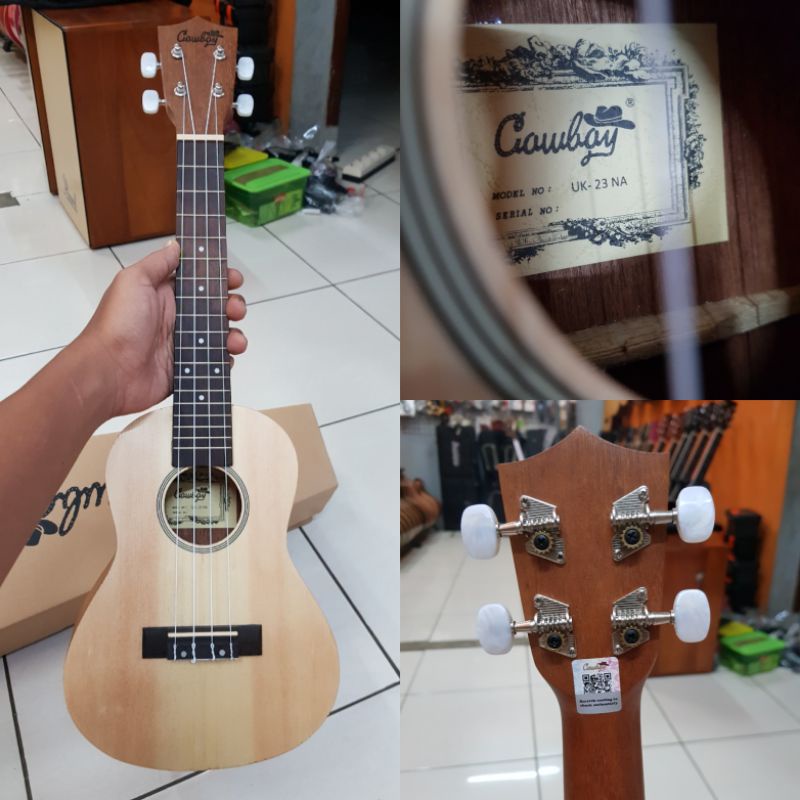 Gitar ukulele original cowboy UK-23 akusik senar 4