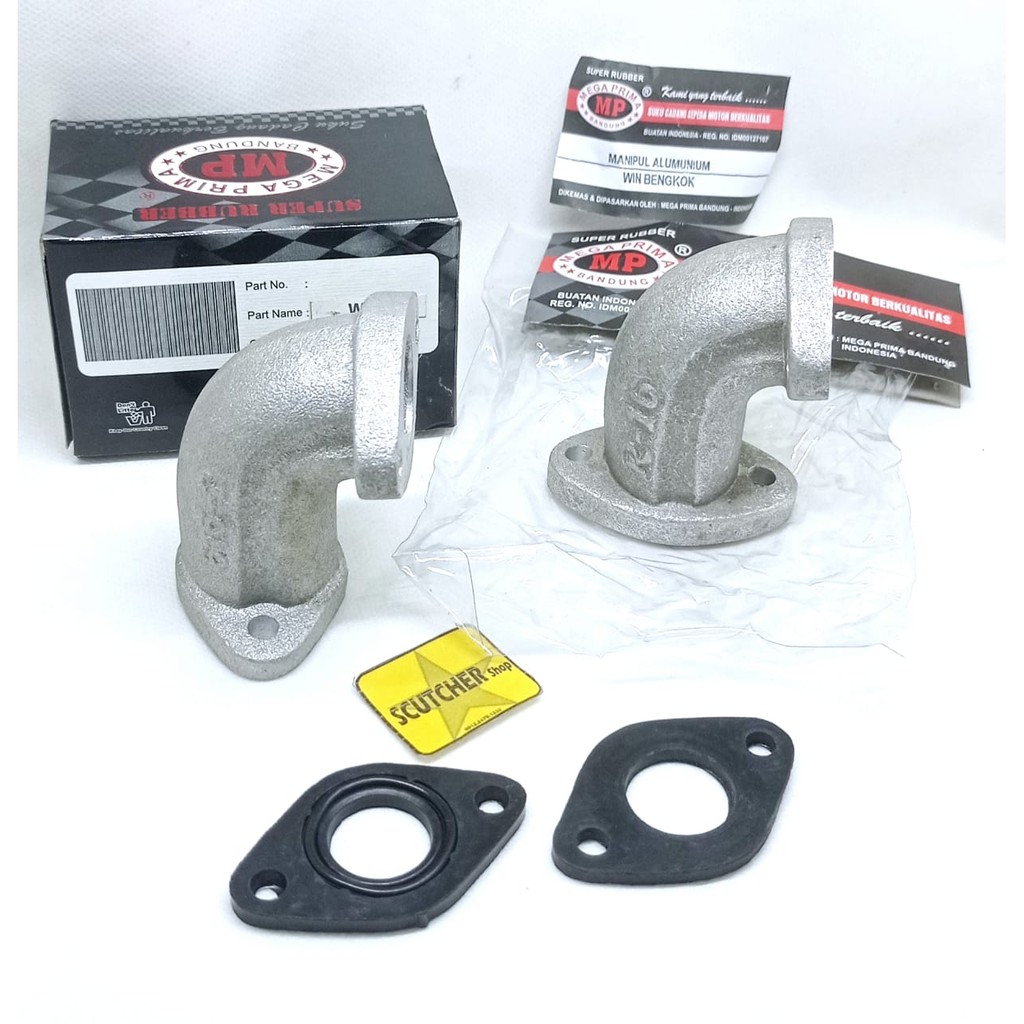 Insulator-Manipul-Manifold-Intake karburator honda win 100 model lurus dan bengkok