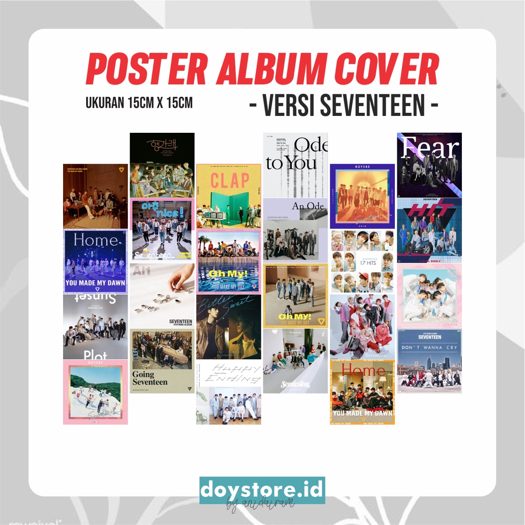 [BACA DESKRIPSI] Poster Album Cover EXO BTS NCT STRAY KIDS SEVENTEEN | Poster Dinding Kpop Murah