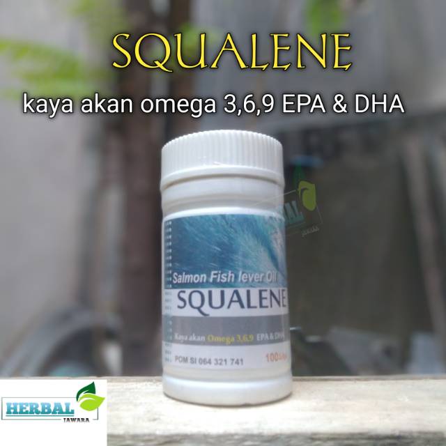 Squalene minyak ikan salmon isi 100 softgel
