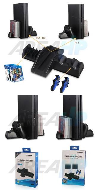 Dobe Multi Function Charging Stand with Disc Storage TP4-837 for PS 4, Pro