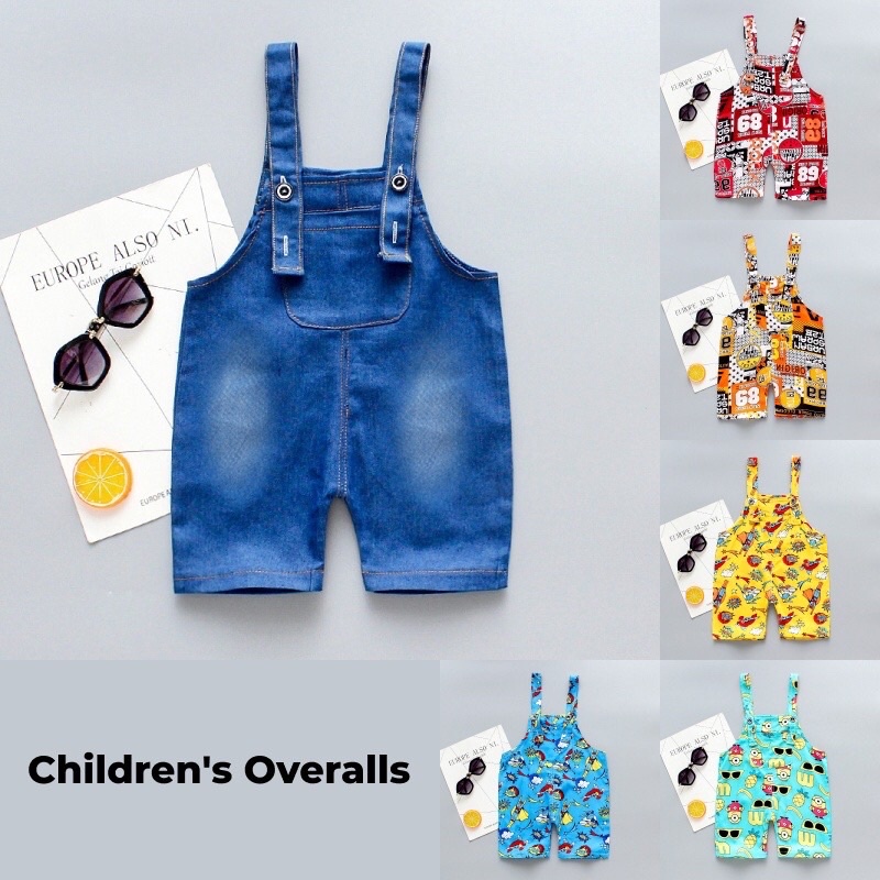 [0-6tahun] Baju Overall Anak Import / Baju Kodok Bayi dan Anak Laki-Laki Import