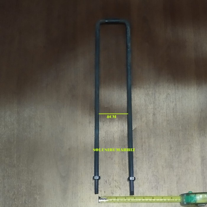 BEGEL U L8CM P50CM AN BENGKALONG PER BIJI 1 PCS BESI BETON DRAT U KAYU