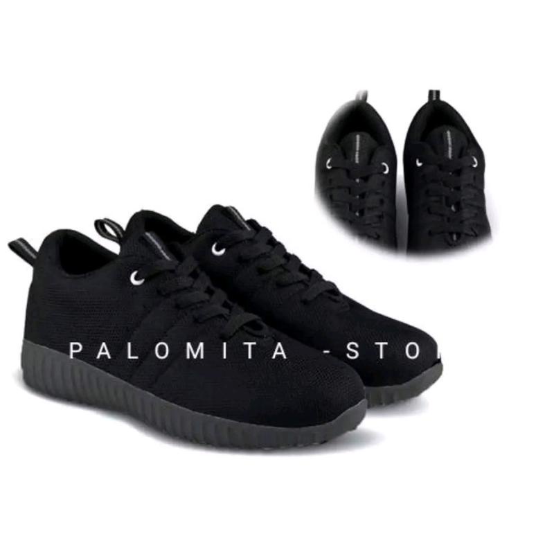 Jual Sepatu Hitam Polos Full Black Pria Wanita Sepatu Sekolah Kerja Kuliah Shopee Indonesia 7088