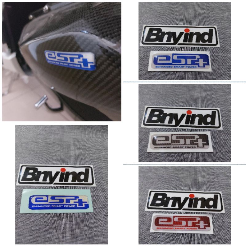 STICKER EMBLEM ESP+ STICKER EMBLEM FILTER MOTOR TIMBUL