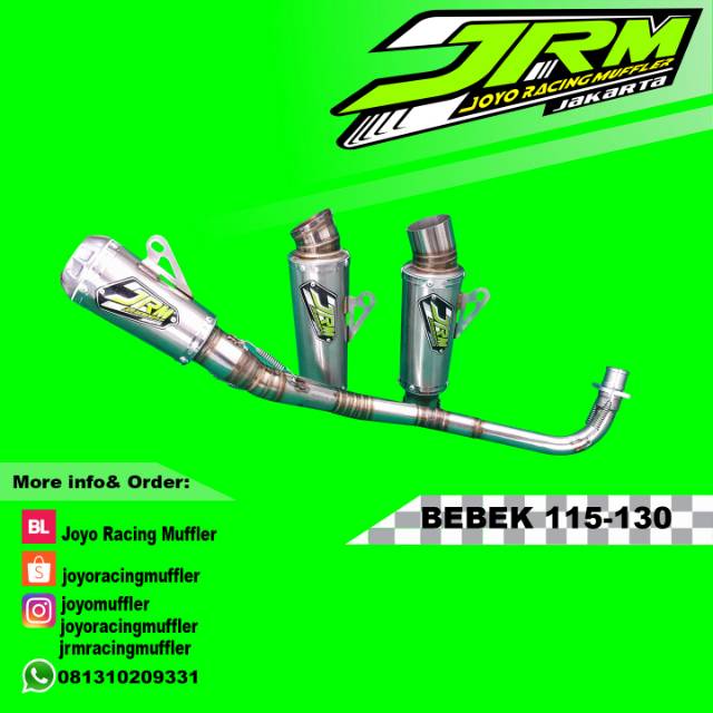 Knalpot Bebek 115-130CC - Joyo Racing Muffler